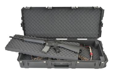 Image of SKB Cases iSeries Double Bow/Rifle Case w/Foam and Wheels, Black 3I-4217-DB