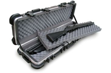 Image of SKB Cases Short 40in Double Rifle Case, Black w/Wheels, Stackable - 2SKB-4009