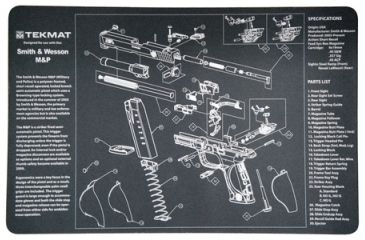 Image of Slip 2000 Blueprint Gun Cleaning Mat 11x17 Inches For Smith &amp; Wesson M&amp;P