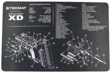 Image of Slip 2000 Blueprint Gun Cleaning Mat 11x17 Inches For Springfield XD