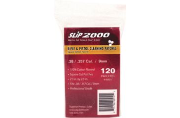 Image of Slip 2000 Cleaning Patches 2.5''sq .38/357/40/9mm 120-pack
