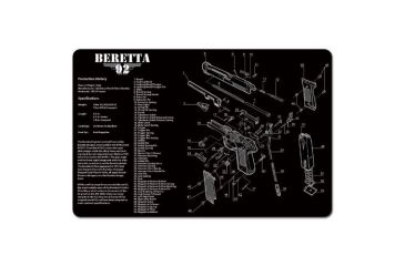 Image of Slip 2000 Gun Cleaning Mat,11x17x1/8in,Beretta 92 MAT-92
