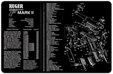Image of Slip 2000 Gun Cleaning Mat,11x17x1/8in,Ruger Mark II MAT-MARK II