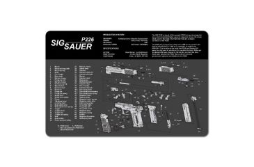 Image of Slip 2000 Gun Cleaning Mat,11x17x1/8in,Sig Sauer P226 MAT-P226