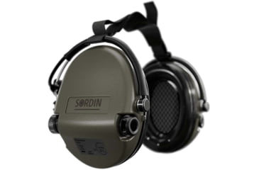 Image of Sordin Supreme MIL AUX Headset, Green Cups, 530445