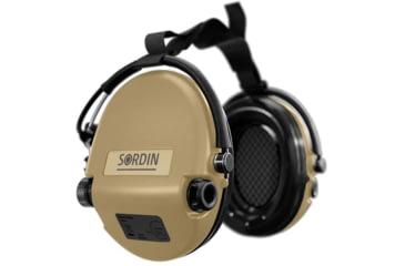Image of Sordin Supreme MIL AUX Headset, Neckband, Beige Cups, 500784