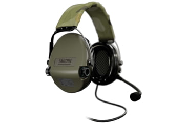 Image of Sordin Supreme MIL CC Headset, Camo Headband, Green Cups, 530434