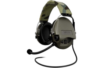 Image of Sordin Supreme MIL CC Headset, Camo Headband, Green Cups, 530434