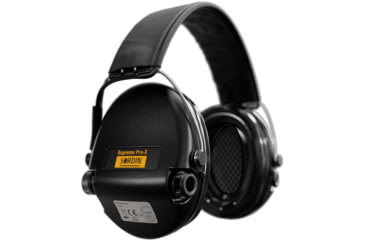 Image of Sordin Supreme PRO-X LED Headset, Leather Headband, Black Cups, 510382