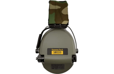 Image of Sordin Supreme PRO-X LED Headset, Camo Headband, Green Cups, 500413