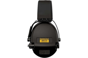 Image of Sordin Supreme PRO-X LED Headset, Leather Headband, Black Cups, 510382
