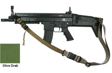 Image of Specter Gear 2 Point Tactical Sling, FN SCAR, Ambidextrous w/ ERB,OD Green 727 OD-ERB