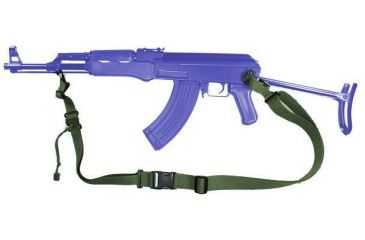 Image of Specter Gear 2 Point Tactical Sling, AK-47 folding stock, w/ ERB - OD Green