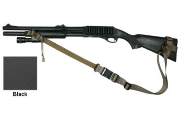 Image of Specter Gear 2 Point Tactical Sling, Remington 870 and 1187 w/ Hogue 12in LOP Stock, Ambidextrous w/ ERB,Black 755 BLK-ERB