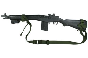 Image of Specter Gear 2 Point Tactical Sling, M-14 / M1A, Ambidextrous, w/ ERB - OD Green