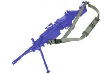 Image of Specter Gear M-249 Squad Automatic Weapon SOP Sling, Foliage Green w/ ACU Camo pad 