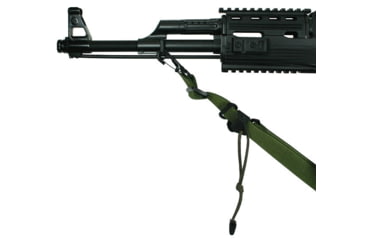 Image of Specter Gear Raider 2 Point Sling, AK-47 with Standard M-4 Stock, Standard Lanyard, Emergency Release, Olive Drab Green, 1092 OD-ERB
