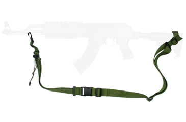 Image of Specter Gear Raider 2 Point Sling, AK-47 with Standard M-4 Stock, Standard Lanyard, Emergency Release, Olive Drab Green, 1092 OD-ERB