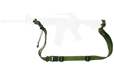 Image of Specter Gear Raider 2 Point Tactical Sling, M4A1, collapsible stock &amp; side front sling swivel, Braided Lanyard, Emergency Release, Black, 537 BLK-ERB-BL