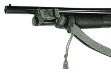 Image of Specter Gear Raider 2 Point Tactical Sling, Mossberg 500 / Maverick 88 with Hogue 12 LOP Stock, Braided Lanyard, Emergency Release, Black, 759 BLK-ERB-BL
