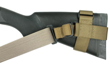 Image of Specter Gear Raider 2 Point Tactical Sling, Mossberg 500 / Maverick 88 with Hogue 12 LOP Stock, Braided Lanyard, Emergency Release, Black, 759 BLK-ERB-BL