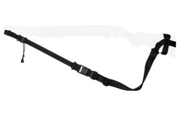 Image of Specter Gear Raider 2 Point Tactical Sling, Winchester 1300, standard fixed stock, Braided Lanyard, Emergency Release, Black, 549 BLK-ERB-BL