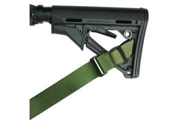 Image of Specter Gear Raptor 2 Point Tactical Sling, AK-47 with Magpul M-4 Stock, Emergency Release, Olive Drab Green, 1095 OD-ERB