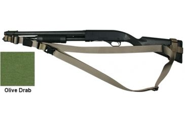 Image of Specter Gear SOP Sling, Winchester 1300 / FN Police  w/ Hogue 12in LOP Stock, Ambidextrous - OD Green 766 OD