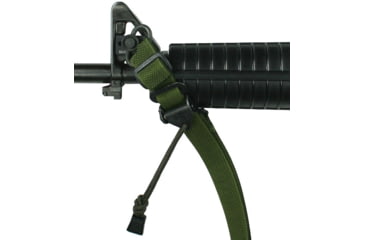 Image of Specter Gear Universal QD Swivel Raider 2 Point Tactical Sling, Braided Lanyard, Emergency Release, Black, 853 BLK-ERB-BL