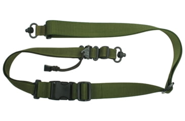 Image of Specter Gear Universal QD Swivel Raider 2 Point Tactical Sling, Braided Lanyard, Emergency Release, Black, 853 BLK-ERB-BL