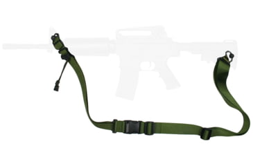 Image of Specter Gear Universal QD Swivel Raider 2 Point Tactical Sling, Braided Lanyard, Emergency Release, Black, 853 BLK-ERB-BL