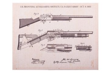Image of Spg International Spg Browning Canvas Print Autoloading Shotgun 14''x11''