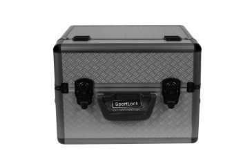 Image of Sportlock AlumaLock Double-Topped Handgun Range Case,12.4x13.2x9.3in,Gray 00012G