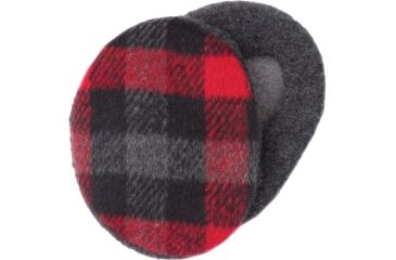 Image of Sprigs Earbags Fleece Plaid Blk/rd Lg 564302