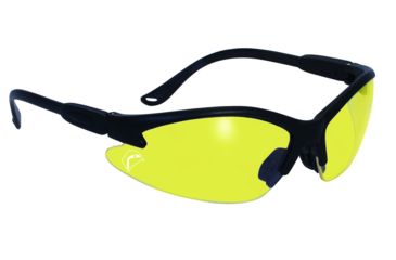 Image of SSP Eyewear Bullchukar Sportsman Hunting Glasses, Black Frame, European Yellow Anti-Fog Lens 011711950638
