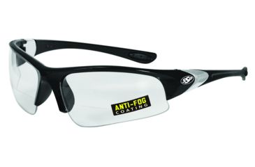 Image of SSP Eyewear Entiat Shooting Glasses, Black Frame, Crystal Clear Anti-Fog Lens 011711954889