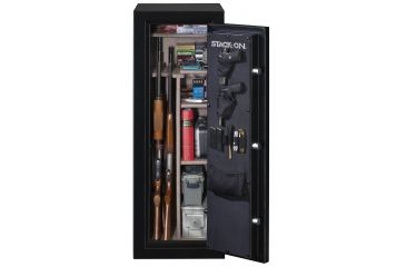 Image of Stack-On 18-Gun, Electronic Lock,, Matte Black A-18-MB-E-S