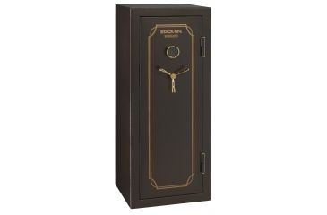 Image of Stack-On 22-24 Gun with Back-lit Electronic Lock,, Brown Hammertone W-24-BH-E-S