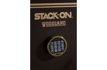 Image of Stack-On 22-Gun w/Back-lit Electronic Lock,24.75x24x59in,Brown Hammertone W-22-BH-E-S