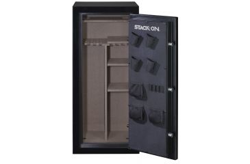 Image of Stack-On 24-Gun, Electronic Lock,, Matte Black A-24-MB-E-S