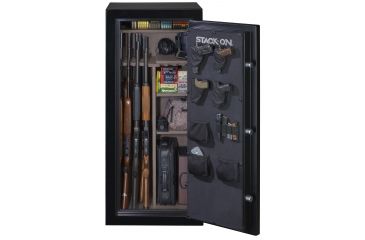 Image of Stack-On 24-Gun, Electronic Lock,, Matte Black A-24-MB-E-S