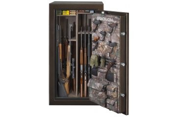 Image of Stack-On 36-40 Gun with Back-lit Electronic Lock,, Brown Hammertone W-40-BH-E-S