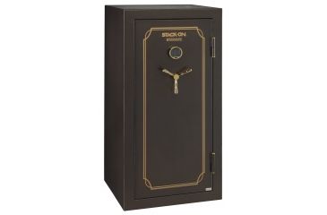 Image of Stack-On 36-40 Gun with Back-lit Electronic Lock,, Brown Hammertone W-40-BH-E-S