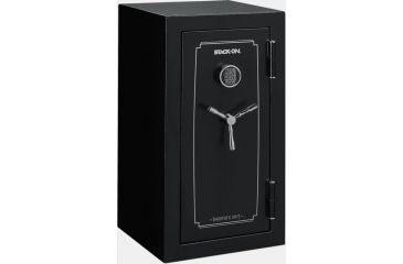 Image of Stack-On 40in Shooters Pistol/Ammo Safe w/Electronic Lock,Door Storage,30min Fire Rating,1.5in,Locking Bolts,Black E-8-MB-E-S