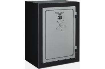 Image of Stack-On 54 Total Defense Gun Safe w/ Electronic Lock and Door Storage, Large, Matte Black/Silver TD-54-SB-E-S