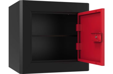 Image of Stack-On Compact Welded-Steel Pistol, Ammo Cabinet, Black &amp; Red, X-Large, GCBR-1000-DX