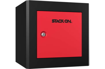 Image of Stack-On Compact Welded-Steel Pistol, Ammo Cabinet, Black &amp; Red, X-Large, GCBR-1000-DX