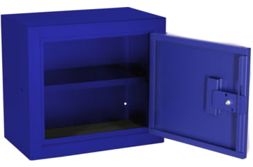 Image of Stack-On Compact Welded-Steel Pistol, Ammo Cabinet, Blue, Medium, GCBL-500-DS