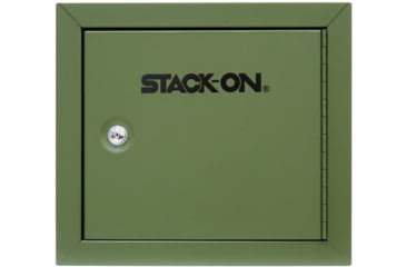Image of Stack-On Compact Welded-Steel Pistol, Ammo Cabinet, Green, Medium, GCHG-500-DS