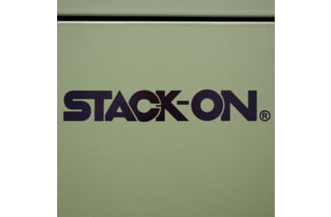 Image of Stack-On Compact Welded-Steel Pistol, Ammo Cabinet, Green, Medium, GCHG-500-DS